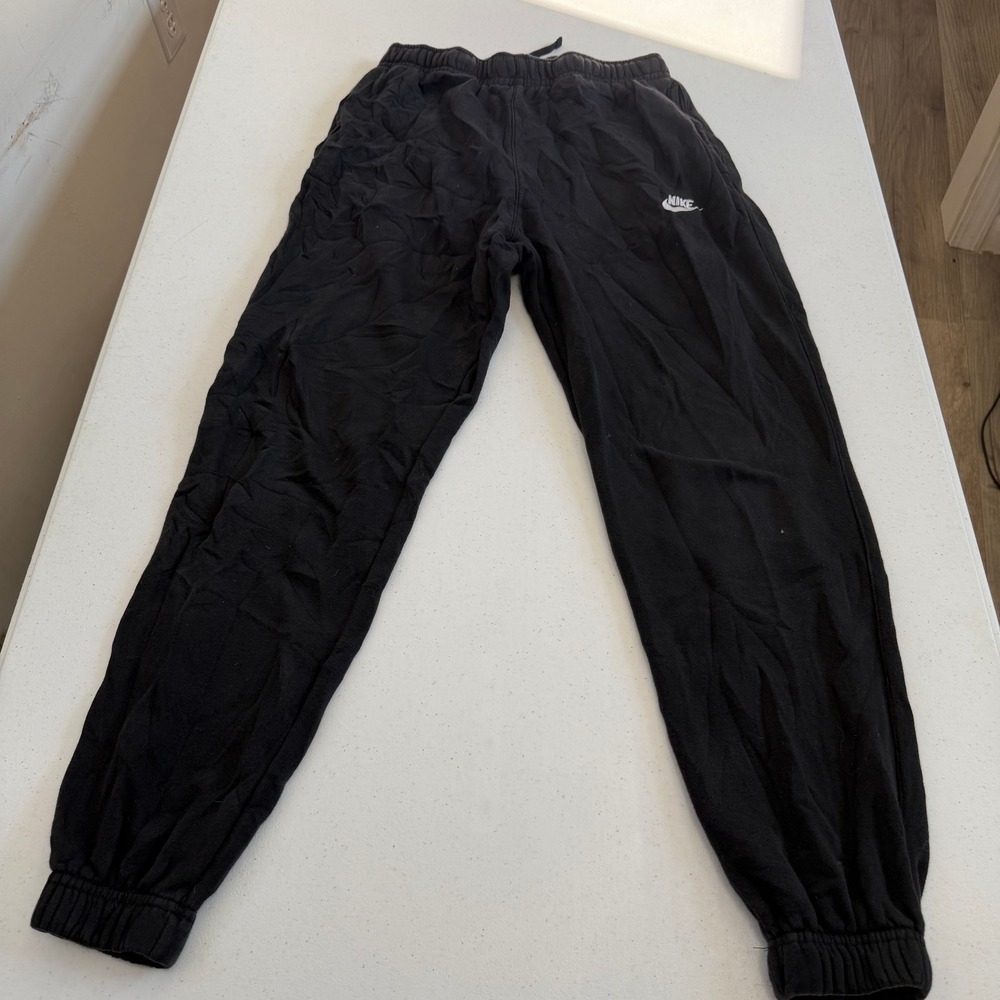 Nike Sportswear Fleece Joggers Black Small Futura Logo Sweatpants 7296